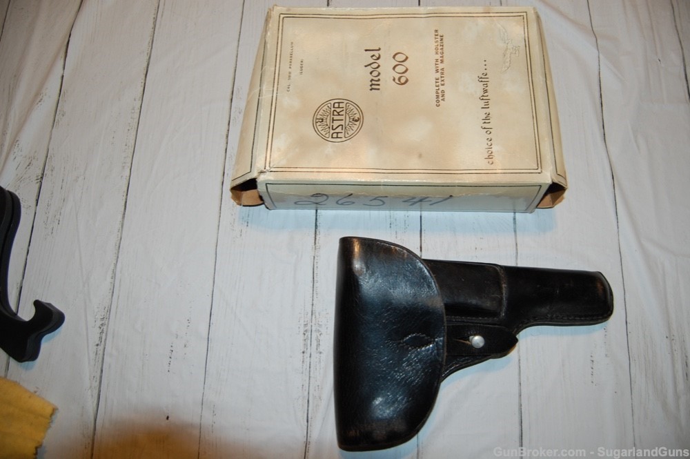 Vintage Astra Model 600/43 9mm with Holster/Box-img-21