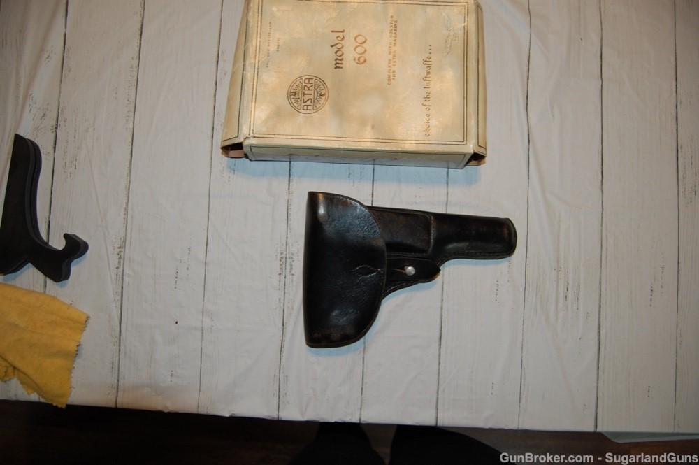 Vintage Astra Model 600/43 9mm with Holster/Box-img-20