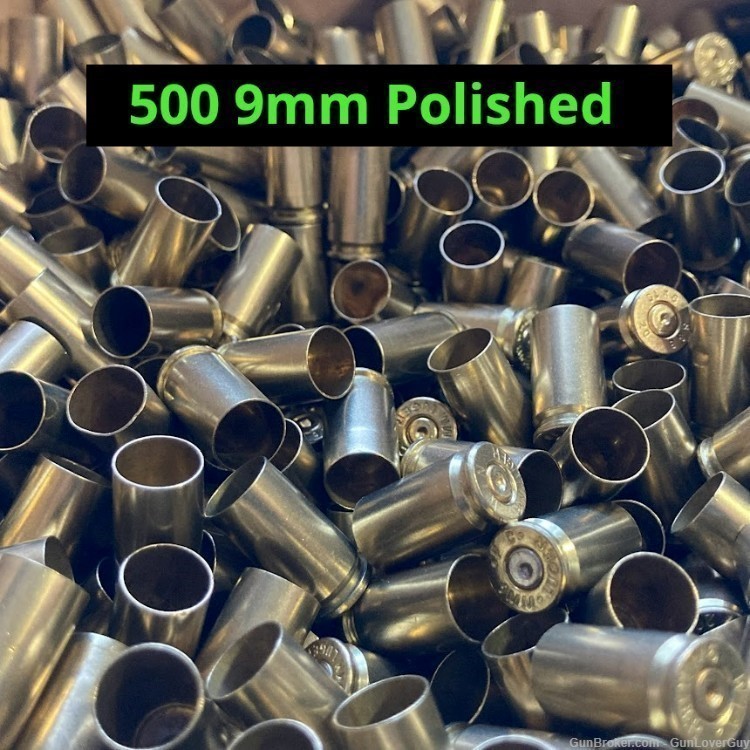 500 Polished 9mm Brass -img-0