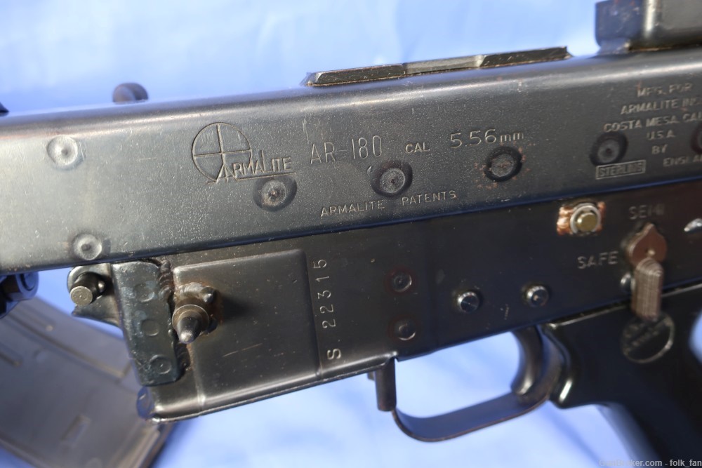 ArmaLite AR-180 Sterling Costa 223 Rem. Pre-Ban 1980's Nice!-img-12