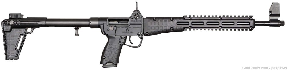 Kel-Tec Sub 2000 Gen3 9mm 15+1 16.15" Bbl MLOK & Picatinny Handguard Blk-img-0