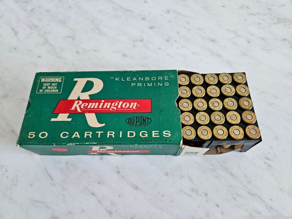 Vintage Remington 44-40 Winchester Center Fire 50 Cartridges Ammunition-img-3