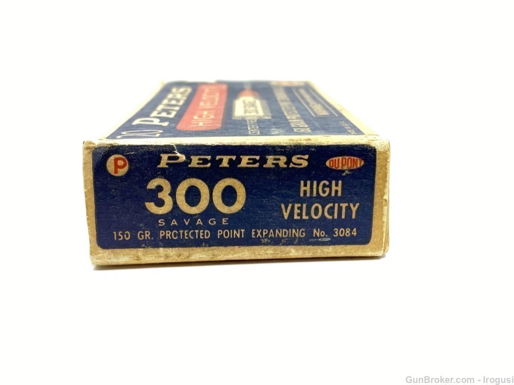 Peters .300 Savage 150 Gr Protected Expanding Bullet FULL Vintage Box-img-6