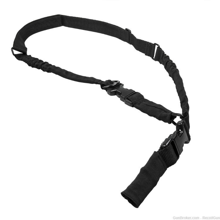 VISM by NcSTAR AARS21PB 2 Point or 1 Point Sling w/Metal Spring Clips Black-img-0
