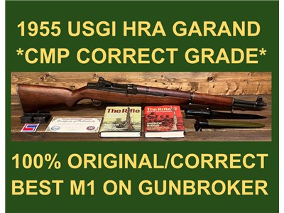M1 GARAND 1954 HRA CMP ALL CORRECT M-1 GARAND GORGEOUS RIFLE EXTRAS