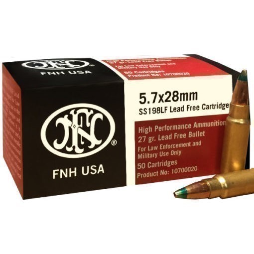 50 ROUNDS FN 5.7 SS198 AMMO Green tip 57 PS90 ss198lf ps 90 five seven -img-0