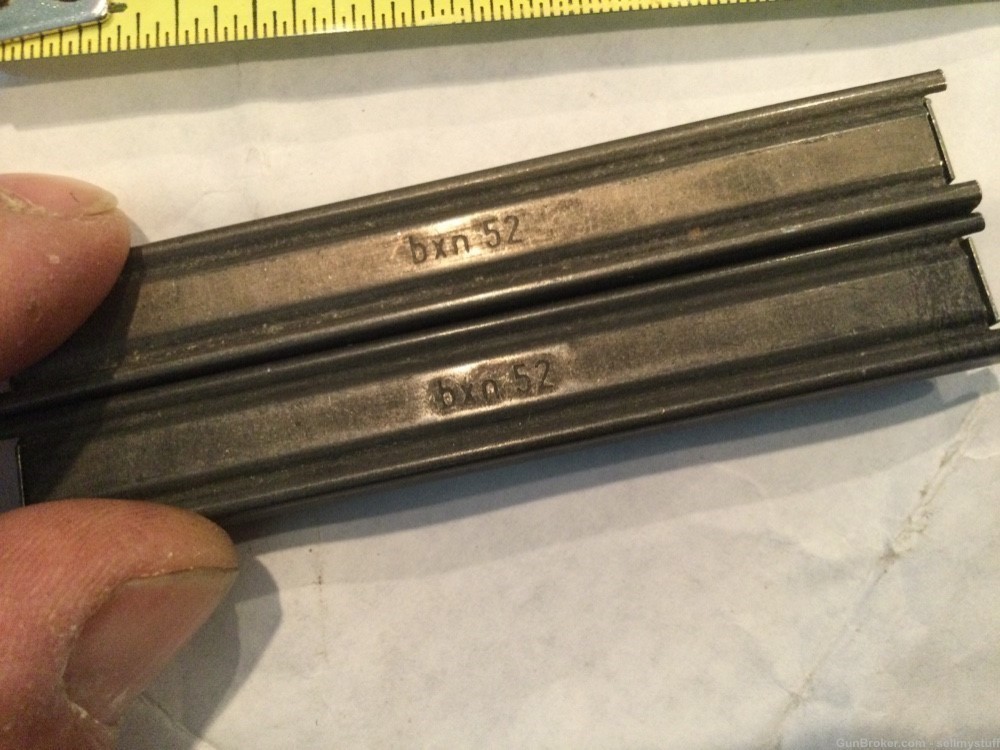 Vintage CZ 24/26 Submachine Gun Stripper clips BXN 52, 7.62x25 Qty 2-img-1