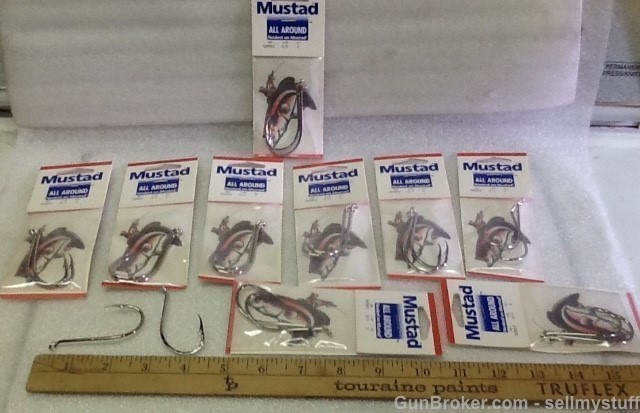 20 New Large Mustad 9/0 NICKEL Beak , Octopus Hooks ,Salwater or Fresh ,925-img-3