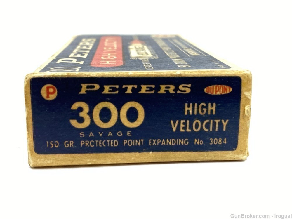 Peters .300 Savage 150 Gr Protected Expanding Bullet FULL Vintage Box-img-6