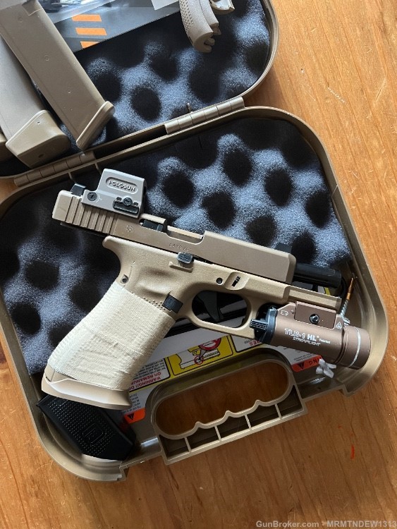 Glock 19x with Glock Performance Trigger/ FDE TLR7-1/ FDE Holosun 509t-img-3