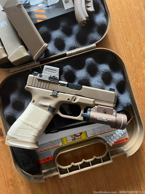 Glock 19x with Glock Performance Trigger/ FDE TLR7-1/ FDE Holosun 509t-img-2