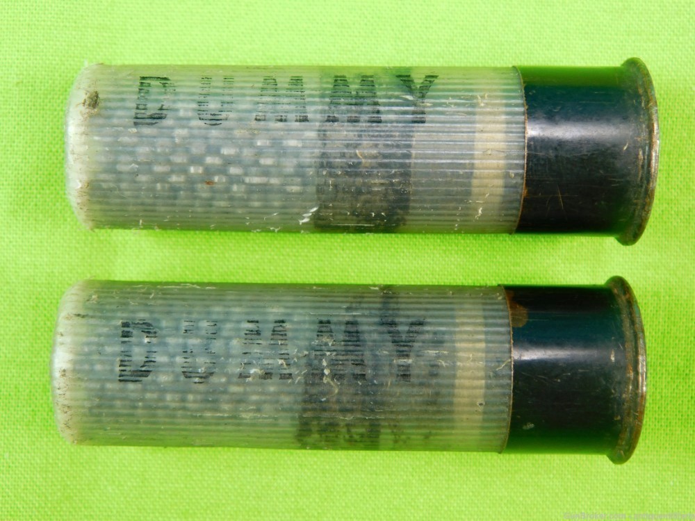 Vintage US Set of 2 16 Gauge Dummy Training Shotgun Round Shell Ammo-img-0