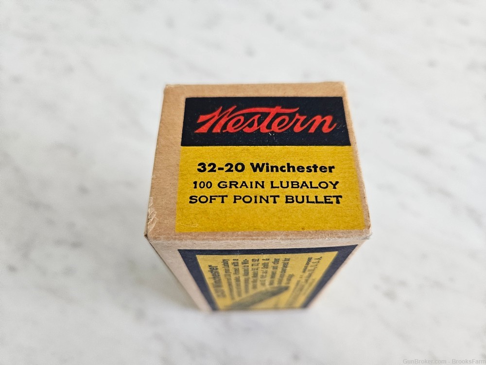 Vintage Collectors Ammo Western Cartridges Bullseye 32-20 Winchester 50 Rds-img-5