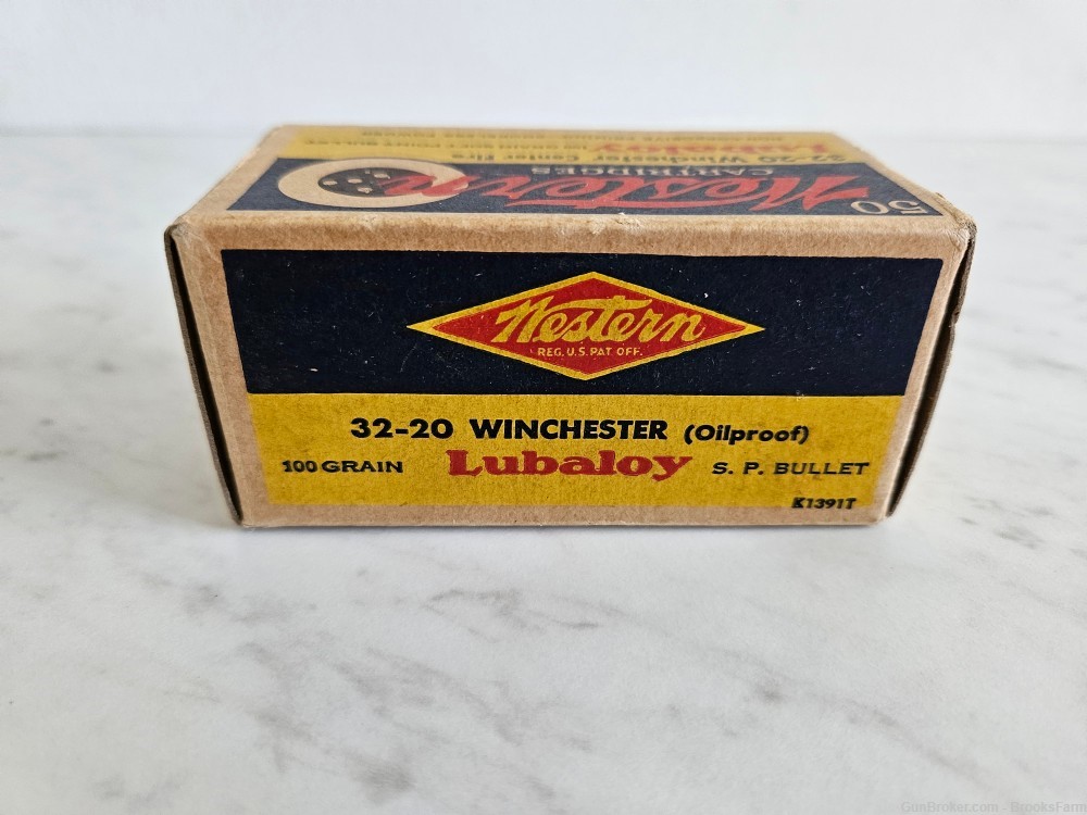 Vintage Collectors Ammo Western Cartridges Bullseye 32-20 Winchester 50 Rds-img-4