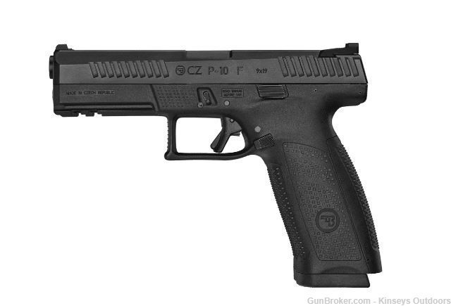 CZ P-10 F Pistol 9 mm 4.5 in. Black/Nitride 10+1 rd. Fixed Sights-img-0