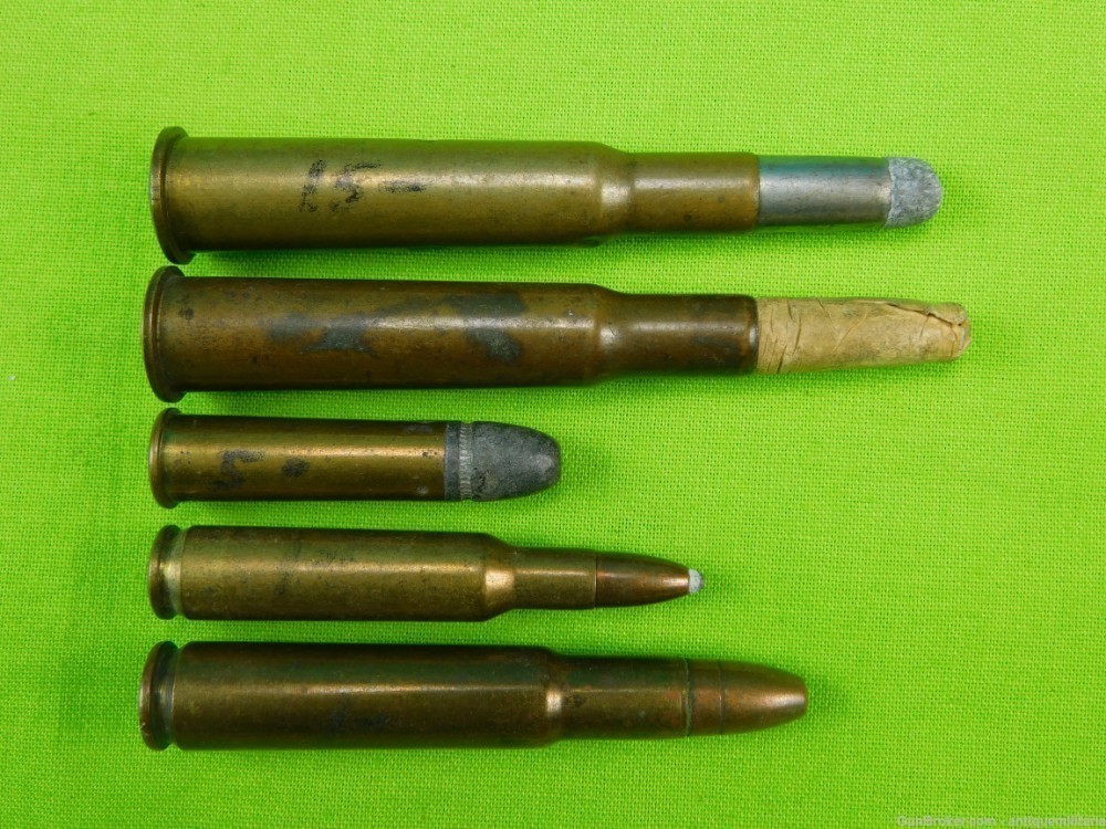 Collector's Lot 10 Round Vintage Antique US Rifle Ammo E-img-3