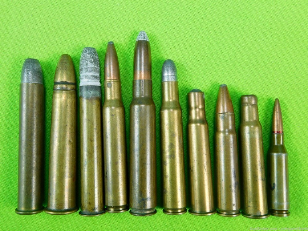 Collector's Lot 10 Round Vintage Antique US Rifle Ammo C-img-0