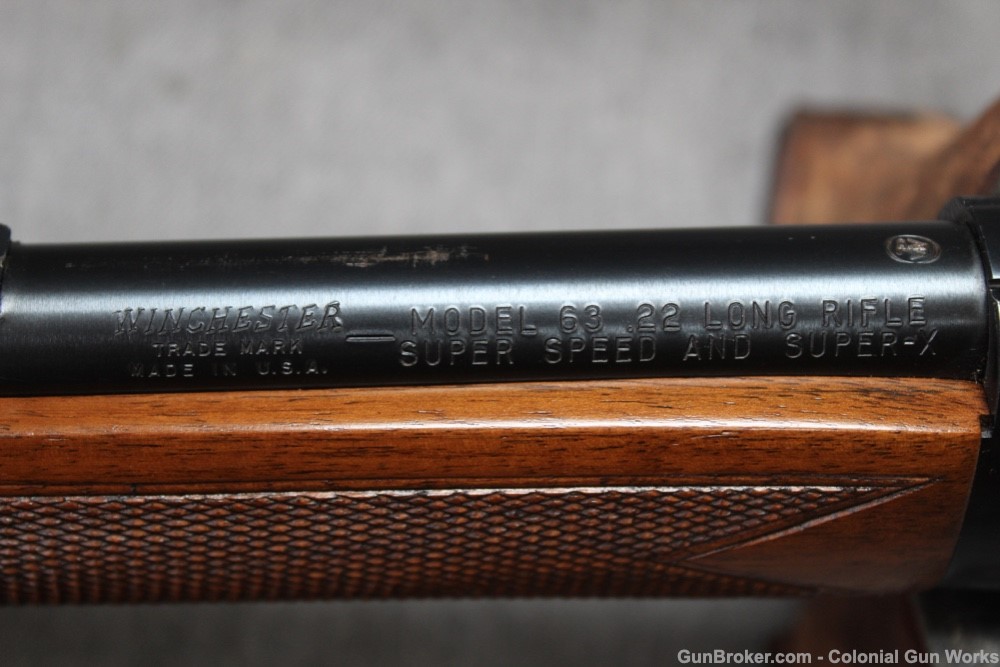 Winchester Model 63 Deluxe, 22 L.R. Grooved Receiver, High Condition, 1958-img-12