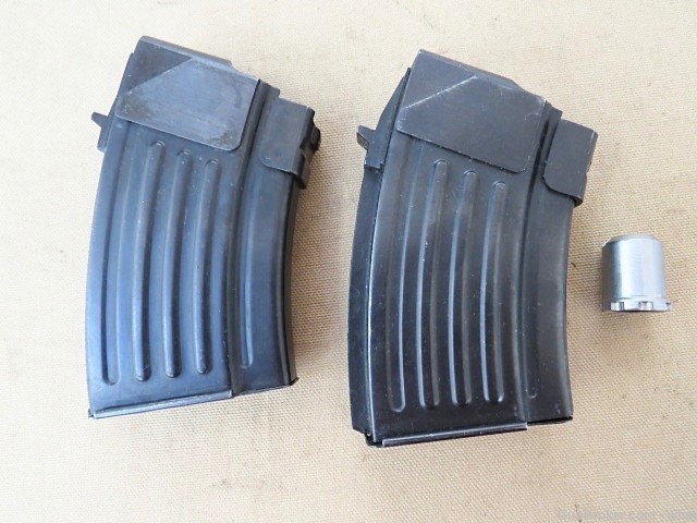 2 Polish AK-47 Magazines 10rd Blank Fire Magazine & Muzzle Adapter -img-0