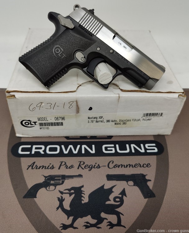Colt Mustang in 380acp, w/ Box & Papers, RARE & EXCELLENT-img-0