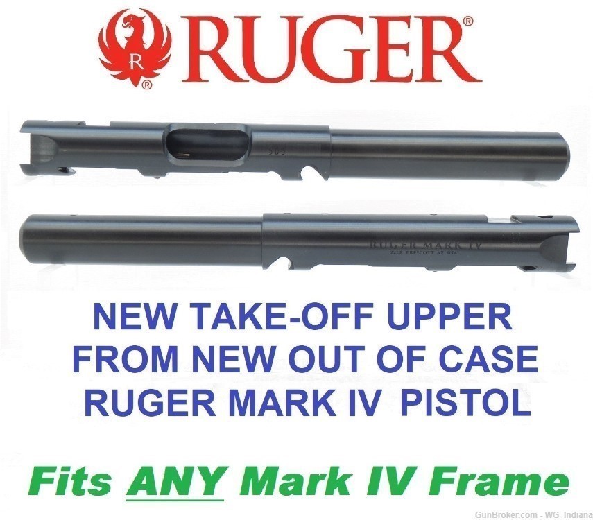 NEW Ruger Mark IV 5.5" BULL Barrel Upper Model 40107 NO SIGHTS-img-0