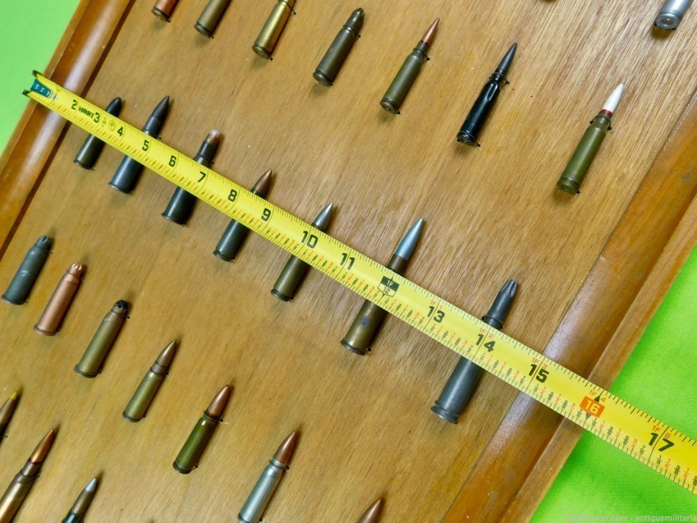 Vintage Custom Made Collector's Ammo Ammunition Display Board B-img-10
