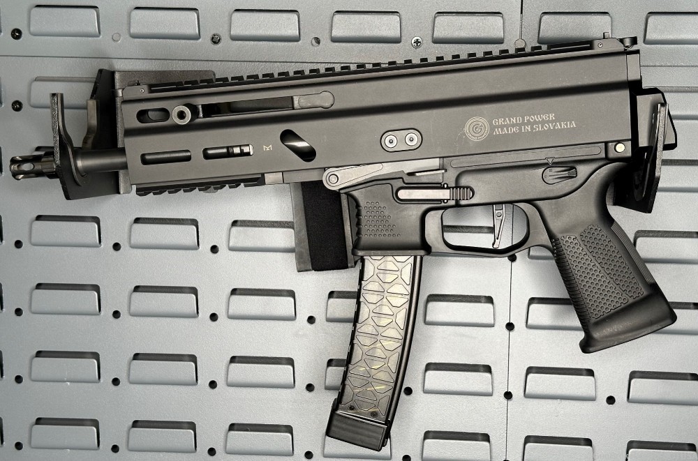  GRAND POWER Stribog SP9 A1 9mm 8" 30rd Pistol TB w/ Folding Brace- Black-img-3