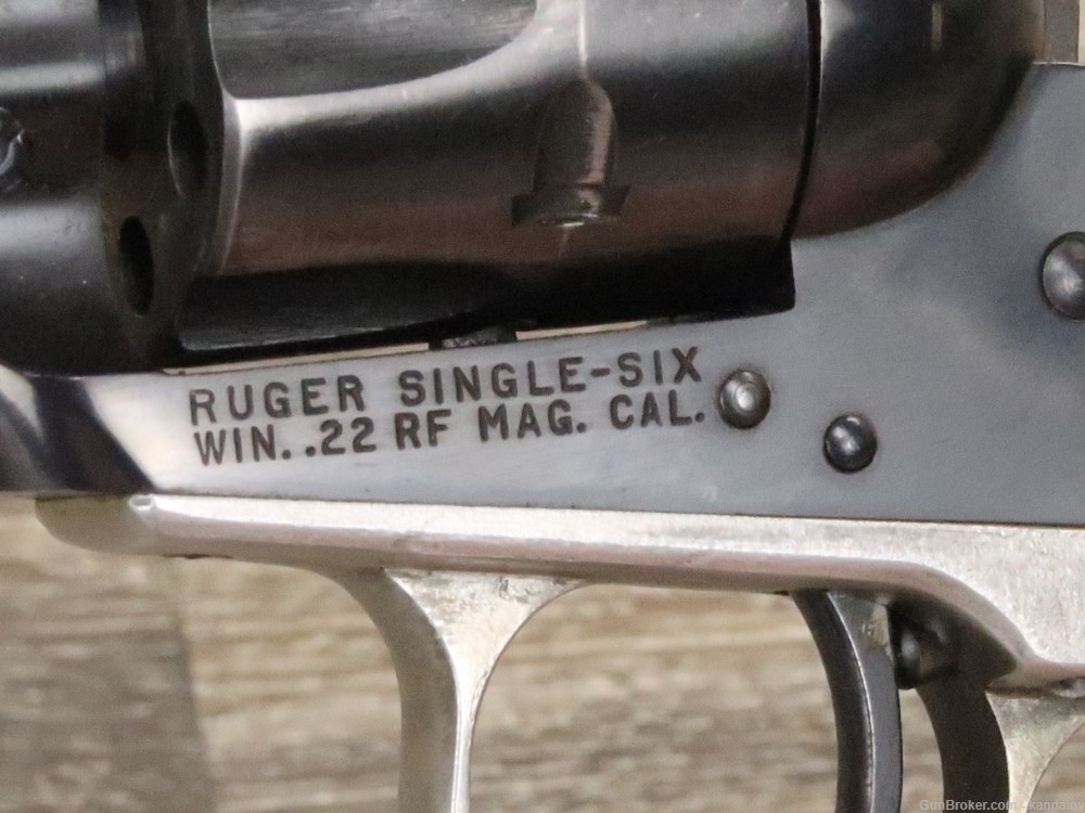 Ruger Old Model Single Six Magnum 3 Screw .22 WRM 6-1/2" 1961-img-11