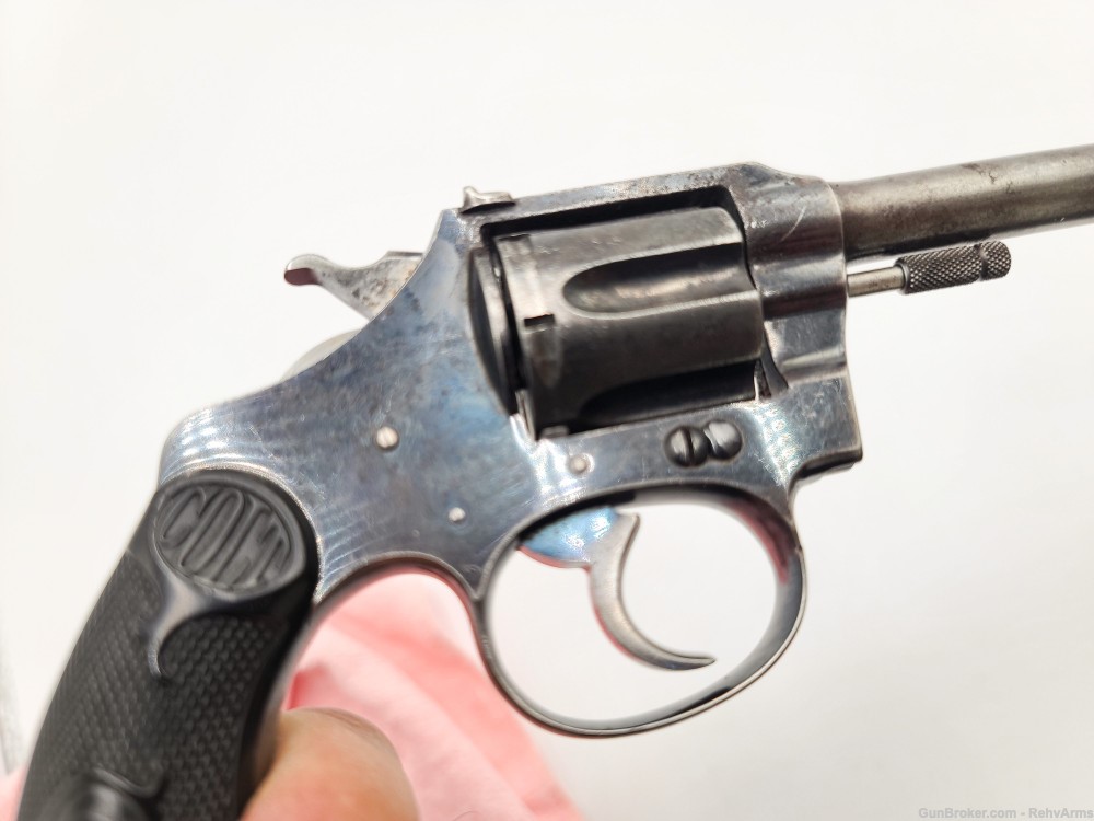 Rare 1911 Colt Police Positive 4-Digit Serial 22 Revolver No Reserve C&R-img-3