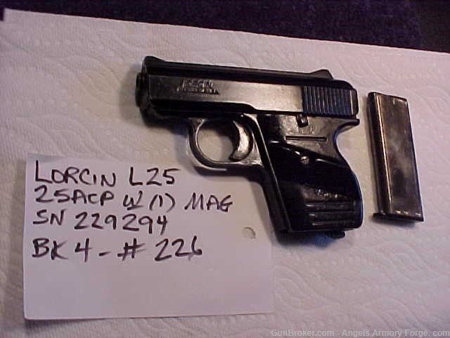 BK#226 - Lorcin Model L25 - 25 ACP Pistol-img-0