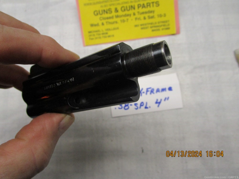 Smith & Wesson 4" barrel for a { K } frame .38 special  full lug.-img-5