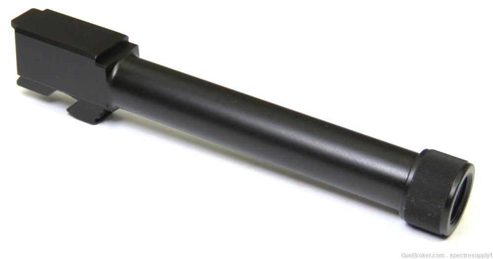 Factory New 9mm Threaded 1/2x28 Black Stainless Barrel for Glock 17 G17-img-0