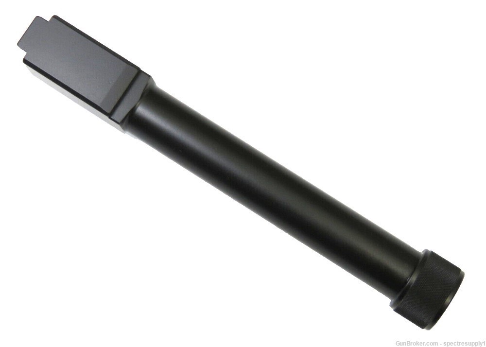 Factory New 9mm Threaded 1/2x28 Black Stainless Barrel for Glock 17 G17-img-1