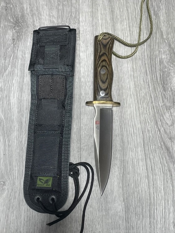Al Mar Knife Dagger Vintage with Eagle USA Sheath -img-1