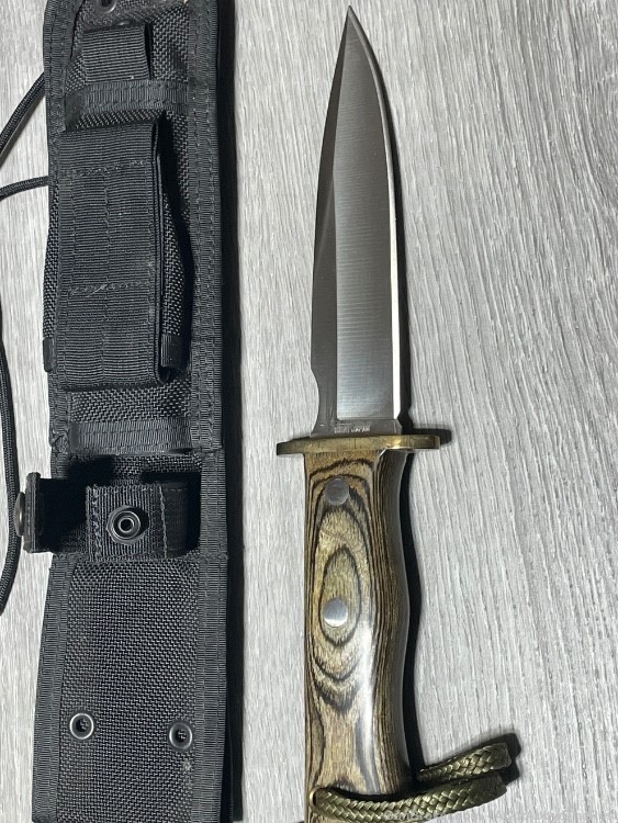 Al Mar Knife Dagger Vintage with Eagle USA Sheath -img-4