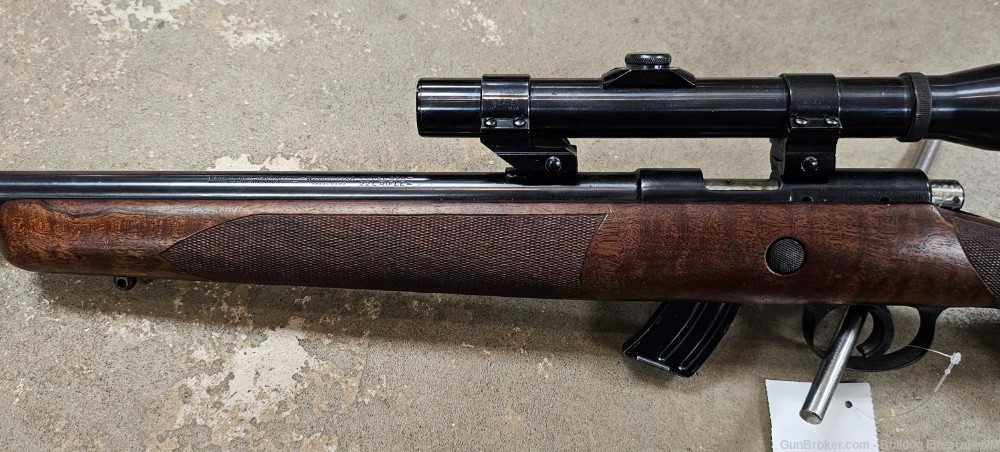 Winchester 69A .22 LR. Rifle with JC Higgins 3x optic/ Weaver rings-img-5