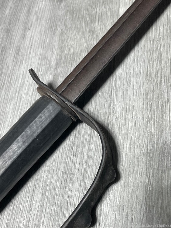 OSS Drop Knuckle Knife Made from 1873 Springfield Bayonet Original -img-2