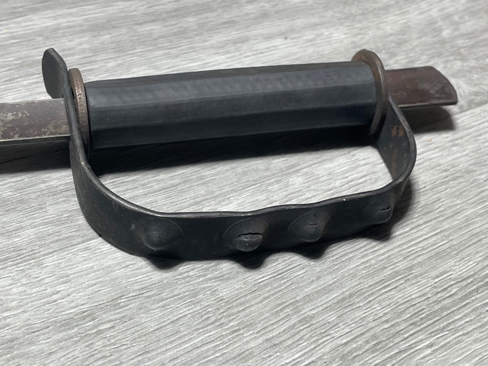 OSS Drop Knuckle Knife Made from 1873 Springfield Bayonet Original -img-4