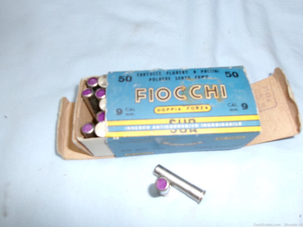 FIOCCHI 9MM FLOBERT RIM FIRE SHOTSHELL 50 RD. BOX-img-0