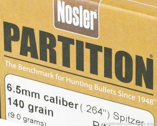 nosler 6.5mm .264 140gr partition-img-2