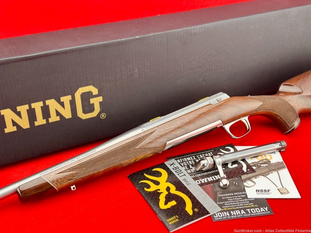 BROWNING X-BOLT GOLD MEDALLION .30-06 STAINLESS 26" *FACTORY ENGRAVED* NIB!-img-0