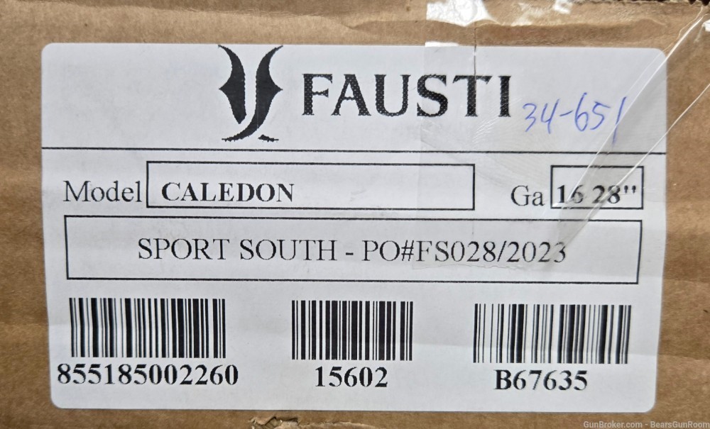 Fausti Caledon 16ga 28" barrel NIB -img-8
