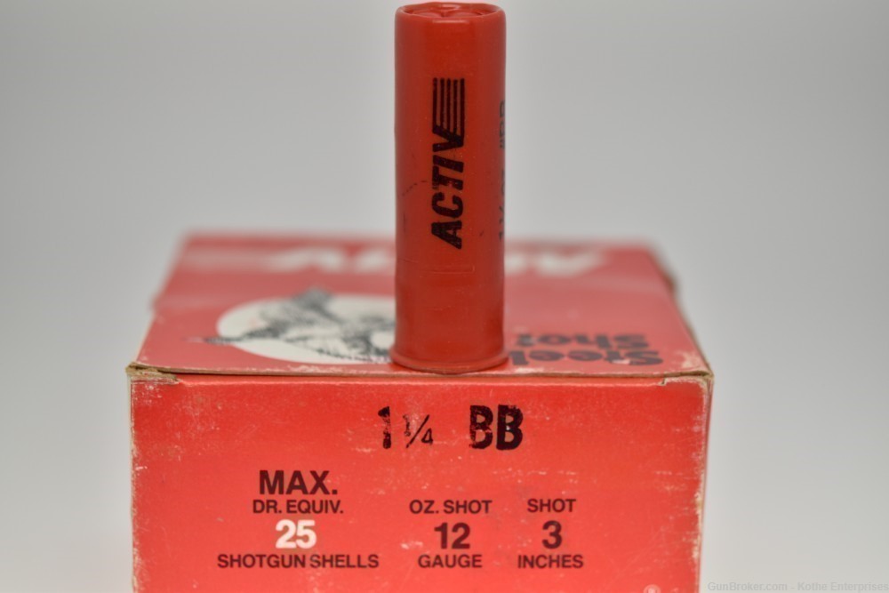 Activ 12 Gauge 3" Max Dr Equiv 1-1/4 Oz Shot BB 50-Rounds STEEL-img-2