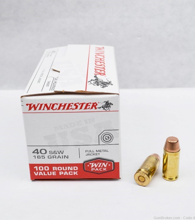 Winchester .40 S&W, 165-gr, FMJ 500-Rounds, USA40SWVP-img-2