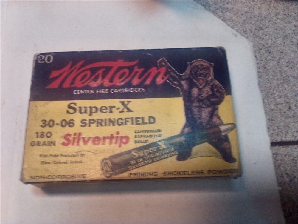 Western Super X 30 06 Springfield 180 gr. Silvertip bullets-img-0