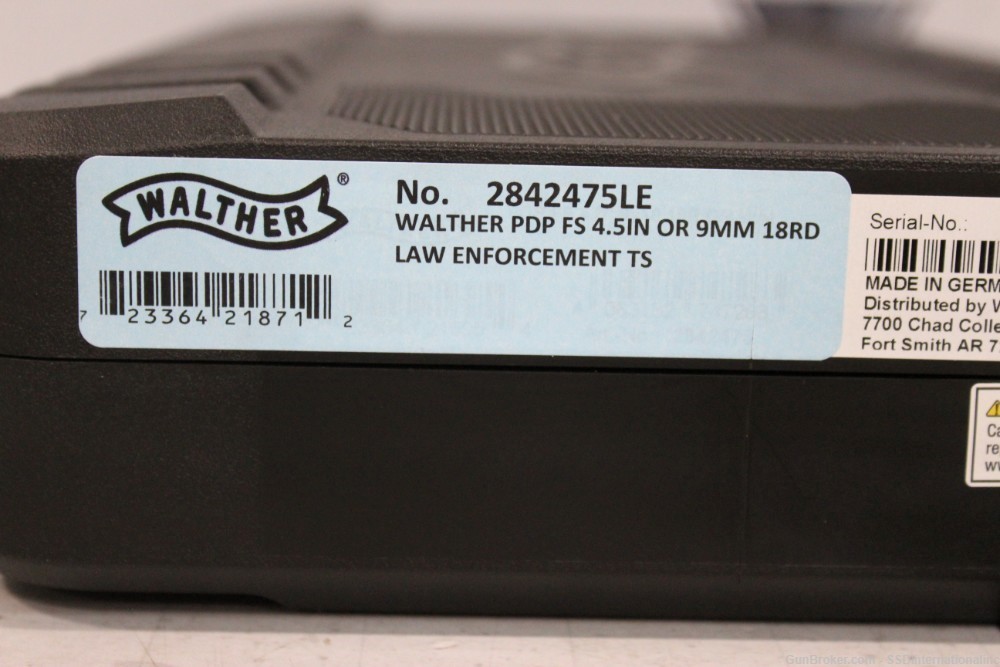 Walther PDP FS 4.5" 18rd Night Sights 2842475 V1 Optics Cut-img-17