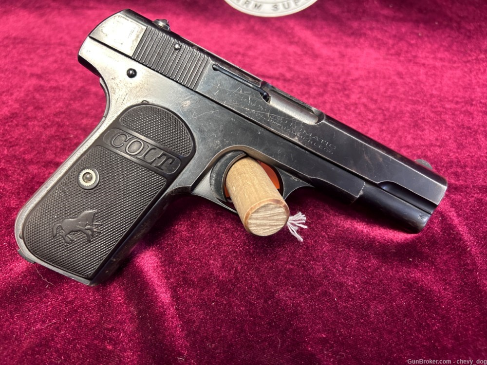 Colt Pocket Hammerless 1903 Mfd 1907 .380 Cal-img-8