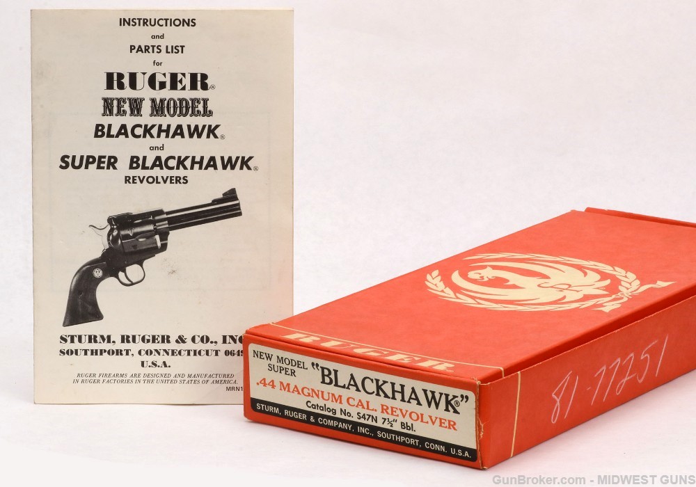 Ruger NM Super Blackhawk  .44 Mag Revolver 200th Year W/BOX 1976-img-9