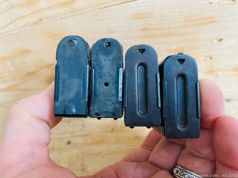 (4) M1 .30 Carbine 5 round magazines in Very nice condition-img-4