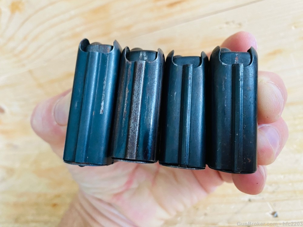 (4) M1 .30 Carbine 5 round magazines in Very nice condition-img-5